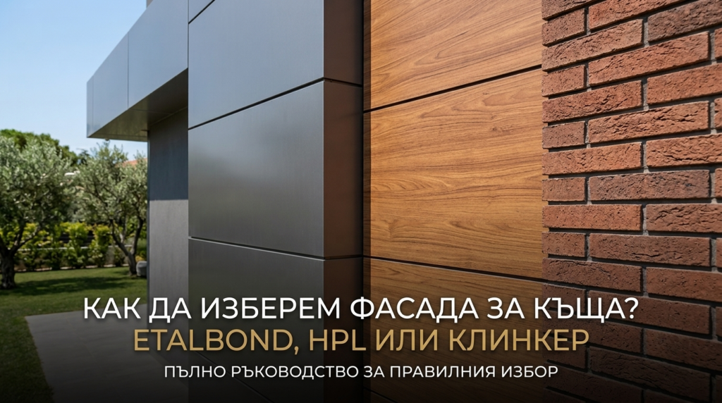 Как да изберем фасада за къща? Еталбонд, HPL или клинкер – пълно ръководство за правилния избор